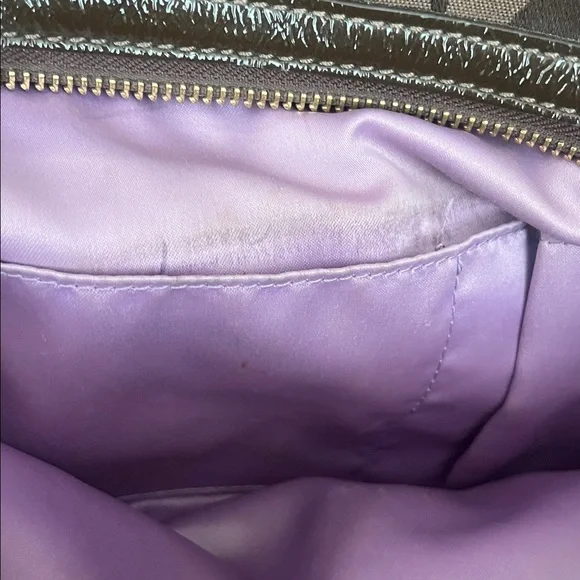 Coach Maggie Madison Op Art Brown Shoulder Bag - Picture 9 of 13